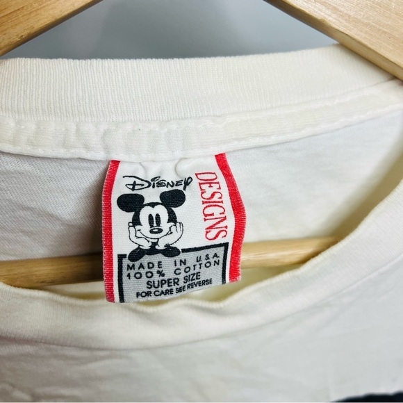 Vintage 90’s Disney Design Mickey Mouse Super Size Tee - Picture 2 of 5